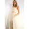 Faux Leather Top And Pleated Slit Skirt Set CREAM/CREAM-Set-Mulla-S-CREAM/CREAM-Urbanheer