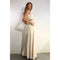 Faux Leather Top And Pleated Slit Skirt Set CREAM/CREAM-Set-Mulla-S-CREAM/CREAM-Urbanheer