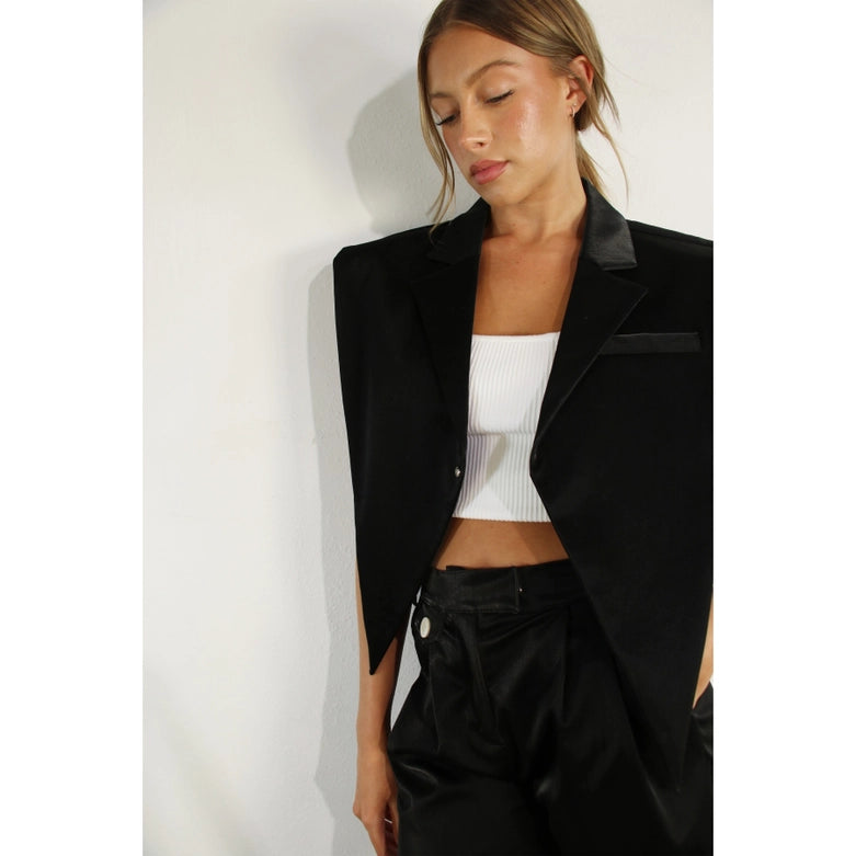 Faux Leather Vest BLACK-Vest-Mulla-S-BLACK-Urbanheer