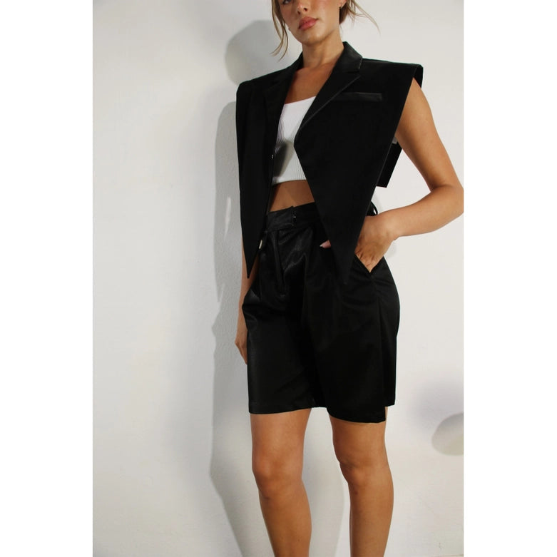 Faux Leather Vest BLACK-Vest-Mulla-S-BLACK-Urbanheer