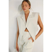 Faux Leather Vest CREAM-Vest-Mulla-S-CREAM-Urbanheer