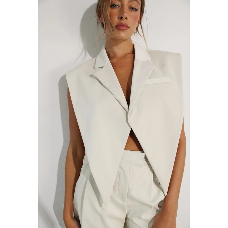 Faux Leather Vest CREAM-Vest-Mulla-S-CREAM-Urbanheer