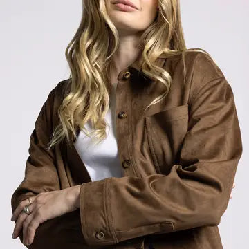 Faux Suede Jacket - Brenda Jacket