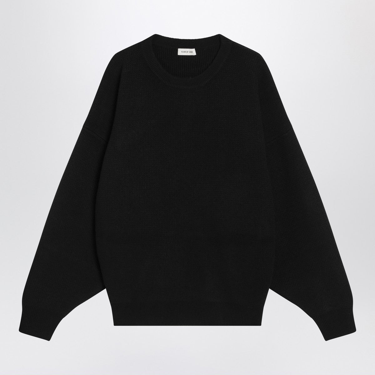 Fear of God Black crewneck sweater in wool