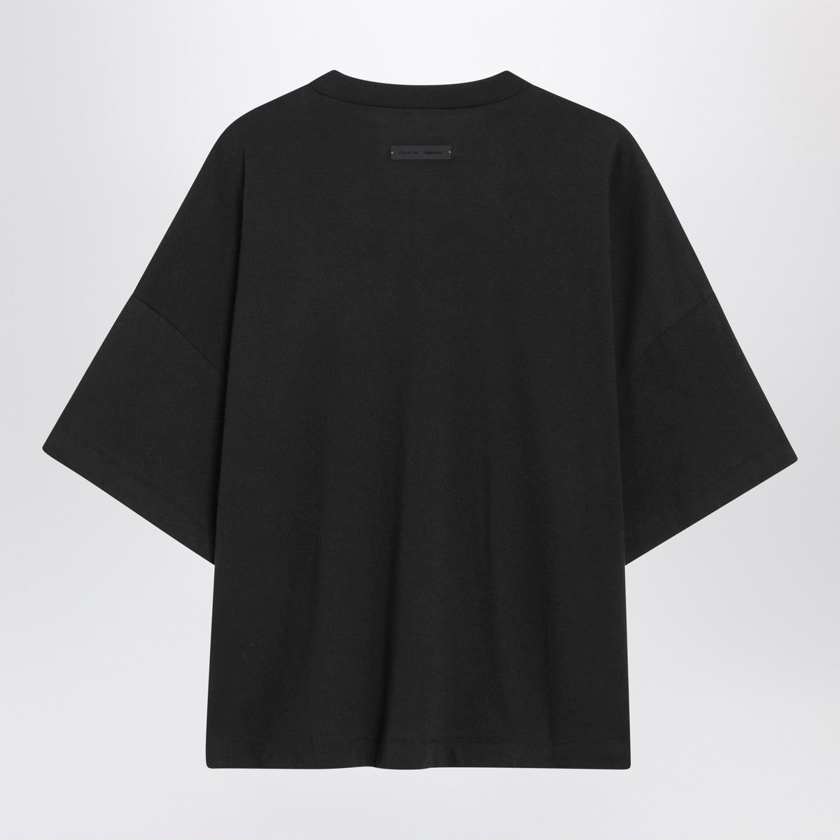 Fear of God Essentials Black crewneck T-shirt with logo
