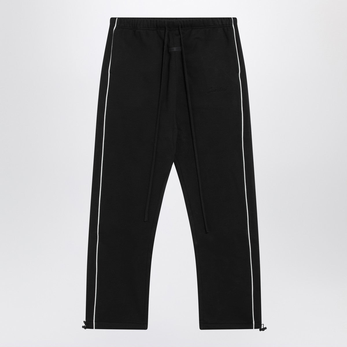 Fear of God Essentials Black jogging pants with contrasting trims