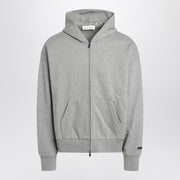 Fear of God Essentials Grey cotton fleece hoodie