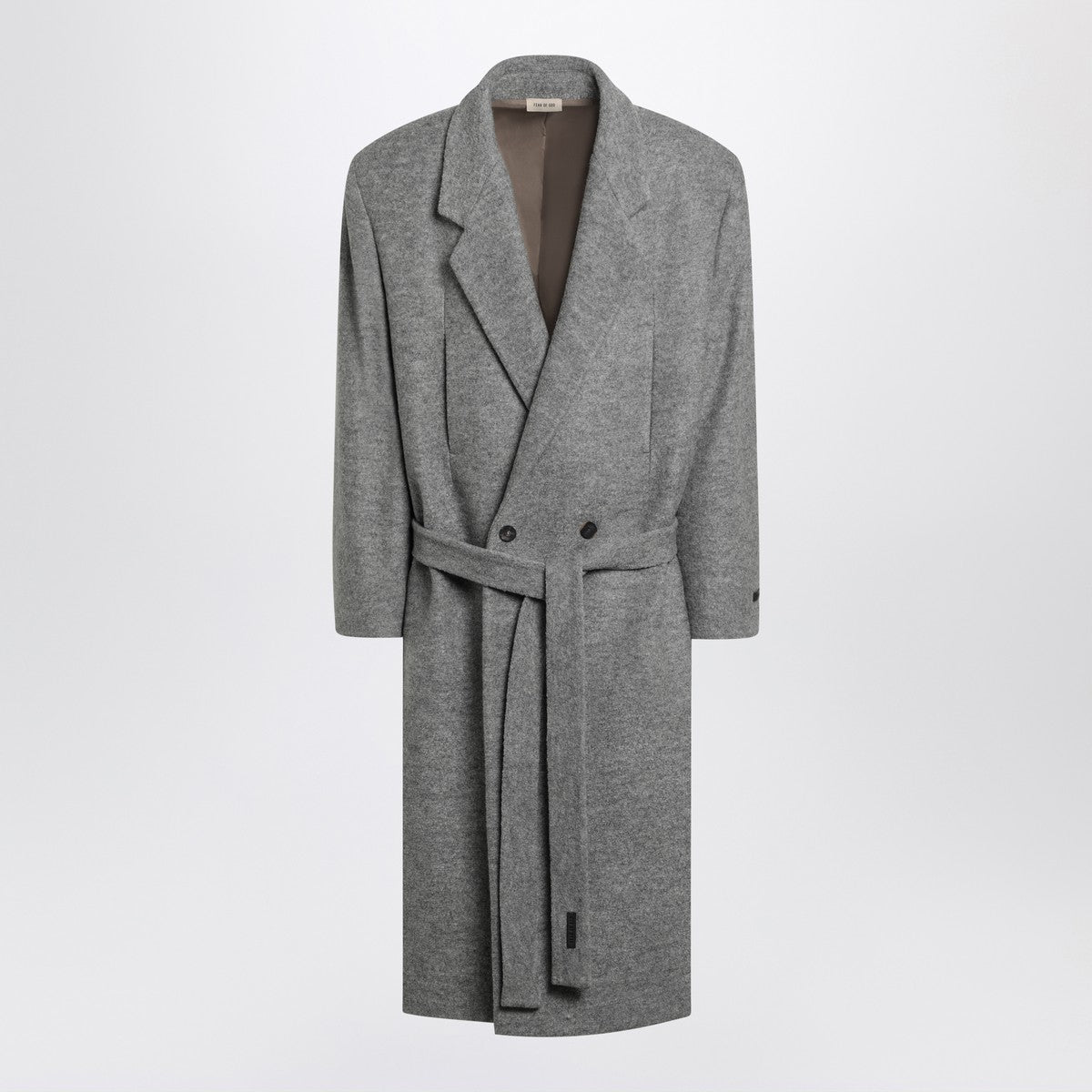 Fear of God Grey wool double-breasted coat