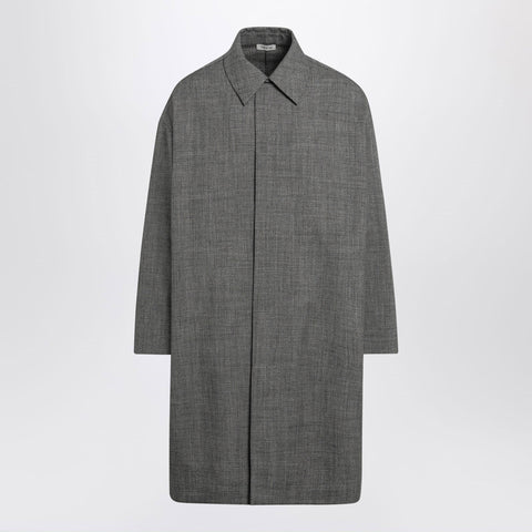 Fear of God Relaxed trench coat in mouliné wool
