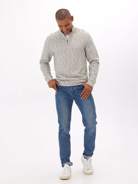 Felix Stripe Terry 1/4 Zip Pullover