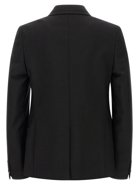 Fendi Black Mohair Kid Blazer