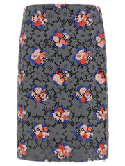 Fendi Bouquet Lace Skirt