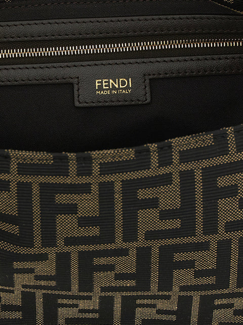 Fendi Brown Flap 26325 Shoulder Bag