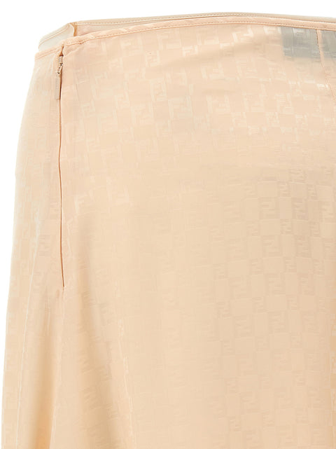Fendi Ff Silk Skirt