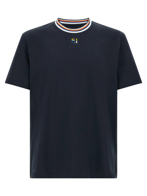 Fendi Ff Stitching T-shirt