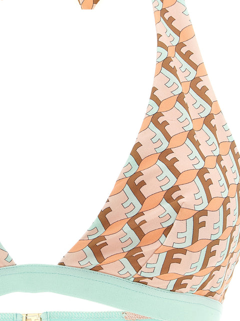 Fendi Ff Waves Bikini Top
