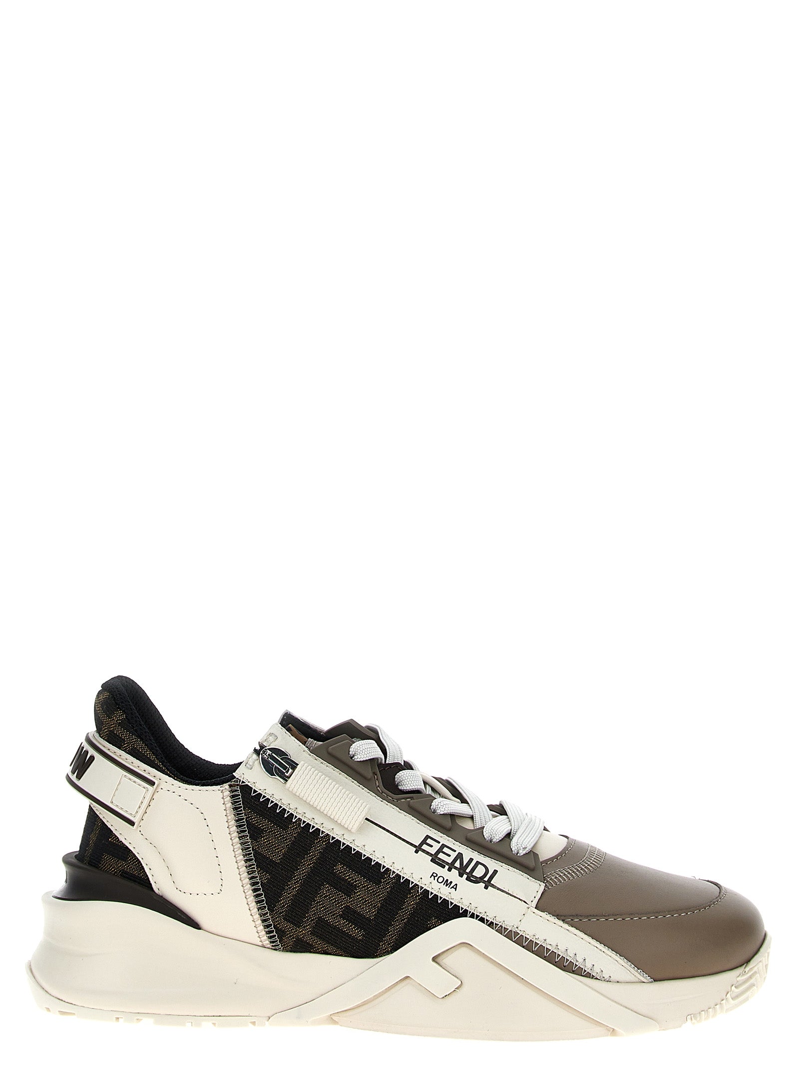 Leather Flow Sneakers with Comfort Sole