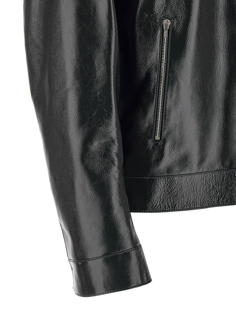 Fendi Lacquered Leather Blouson