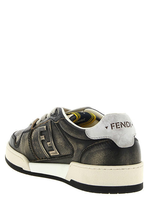 Fendi Match Leather Sneakers