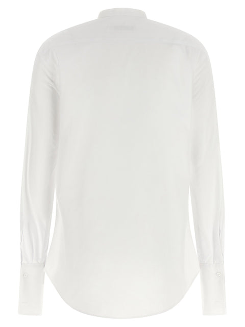 Fendi Poplin Shirt With Plastron Piqué