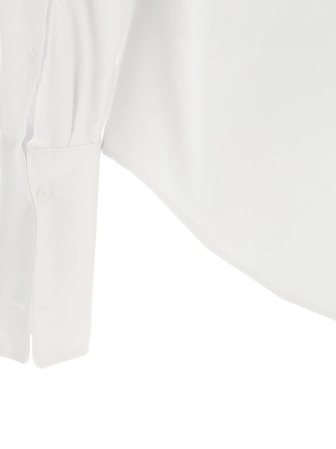 Fendi Poplin Shirt With Plastron Piqué