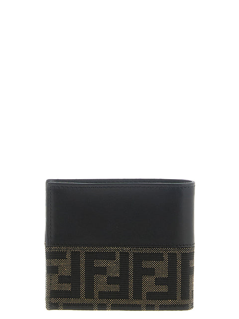 Fendi Two-color Ff Jacquard Wallet
