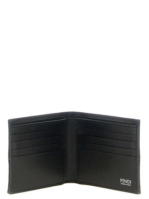 Fendi Two-color Ff Jacquard Wallet