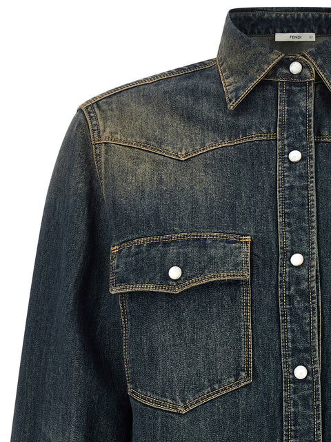 Fendi Western Denim Shirt