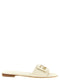 Fendi White Tube Slides