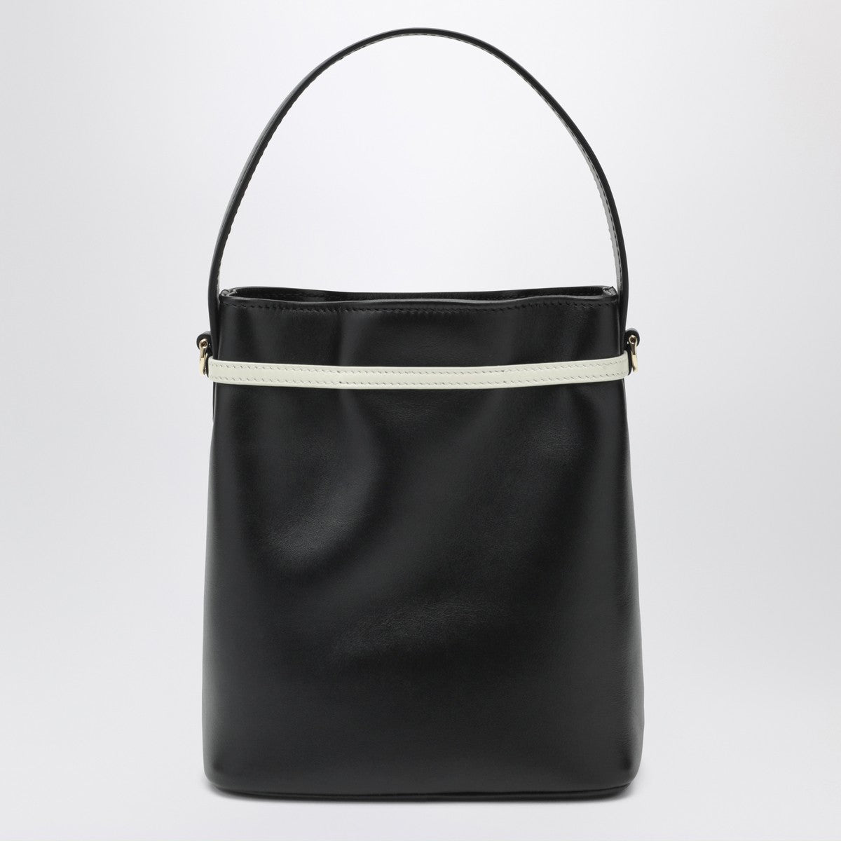 Ferragamo Bucket bag black/mascarpone with bow