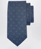 Ferragamo Dark Blue Gancini Print Silk Tie