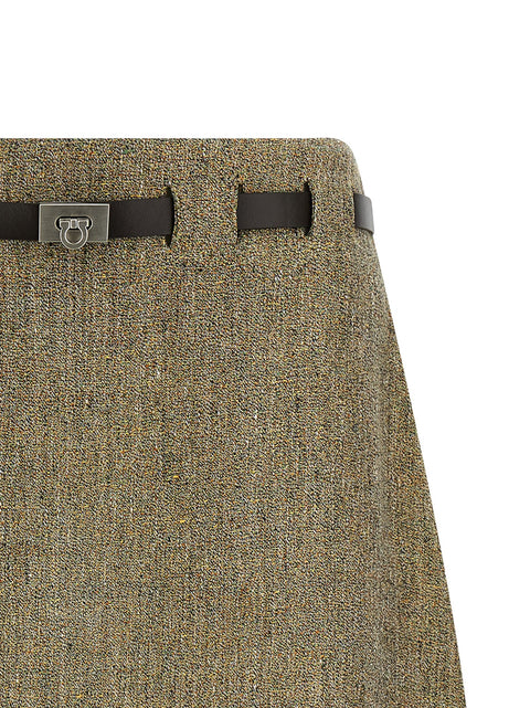Ferragamo Gancini Belt Skirt