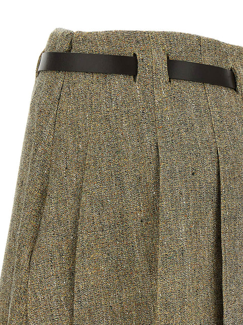 Ferragamo Gancini Belt Skirt