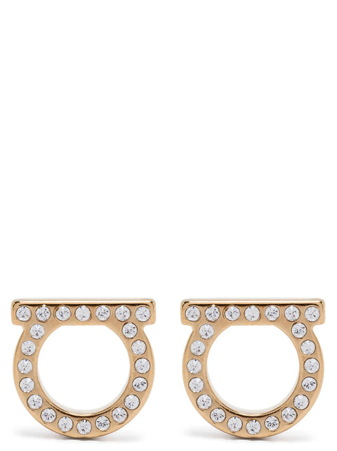 Ferragamo Gancini Crystals (l) Earrings