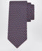 Ferragamo Navy Blue/Red Dachshund Print Silk Tie