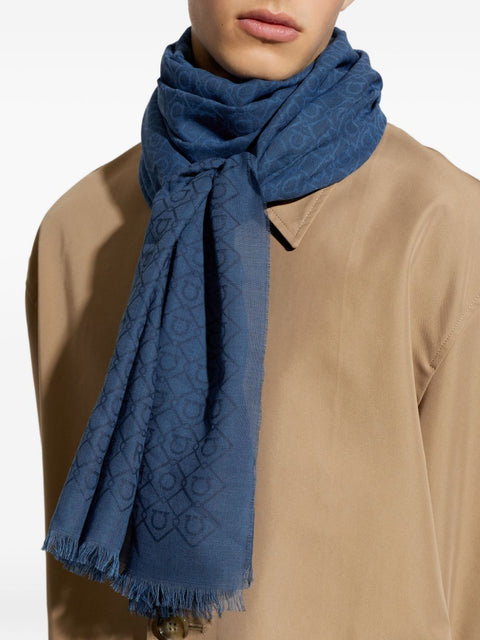 Ferragamo Scarfs NAVY