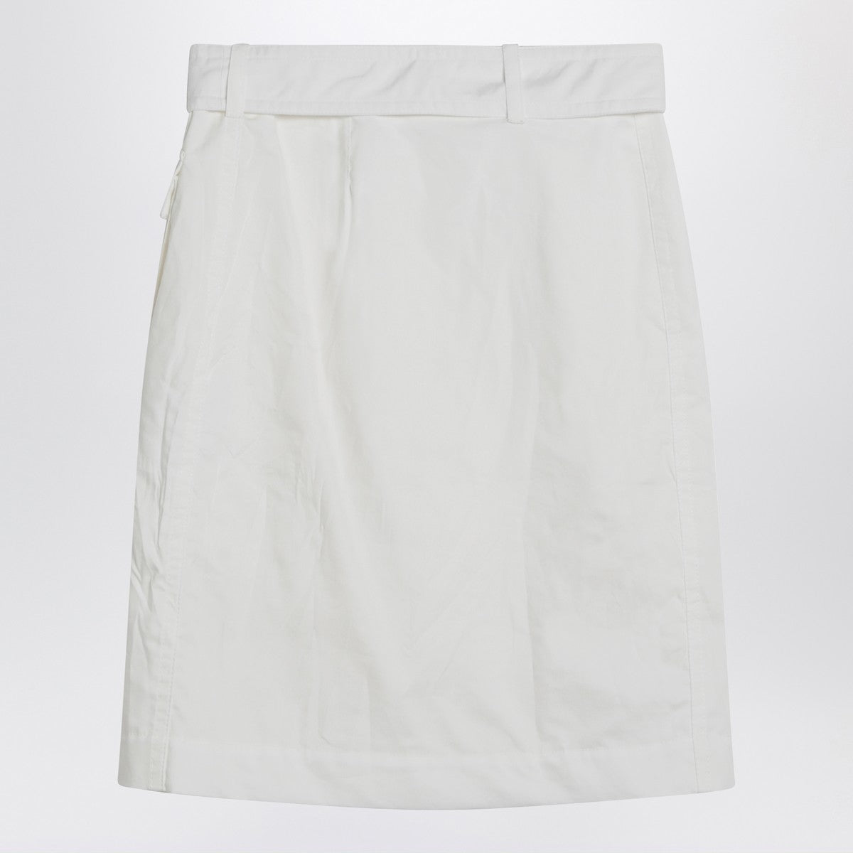 Ferragamo White wrap skirt in cotton blend