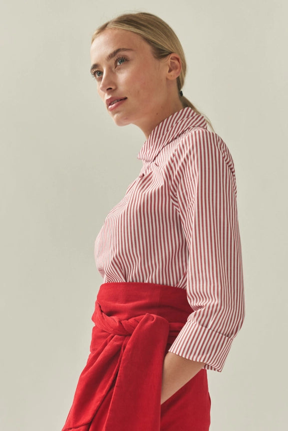 Fiona Striped Blouse-Blouse-MARIANNA DÉRI-L-Urbanheer