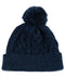 Fisherman's British Wool Cable Beanie-Caps-Paul James Knitwear-One Size-Denim-Urbanheer