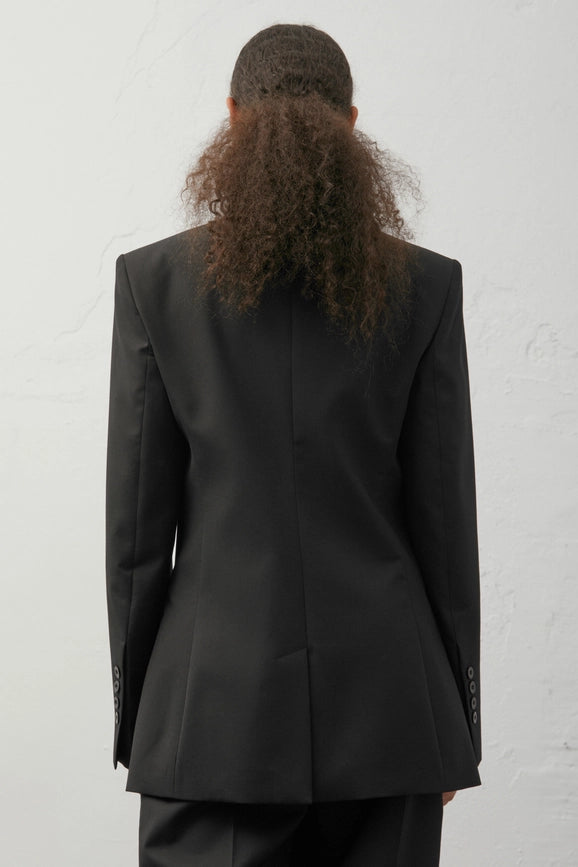 Fitted Blazer Black-Blazer-A LINE-XS-Black-Urbanheer