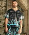 Flame Varsity Jacquard Knit Tee-Tee-First Row-S-Black-Urbanheer