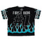 Flame Varsity Jacquard Knit Tee-Tee-First Row-S-Black-Urbanheer
