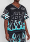Flame Varsity Jacquard Knit Tee-Tee-First Row-S-Black-Urbanheer