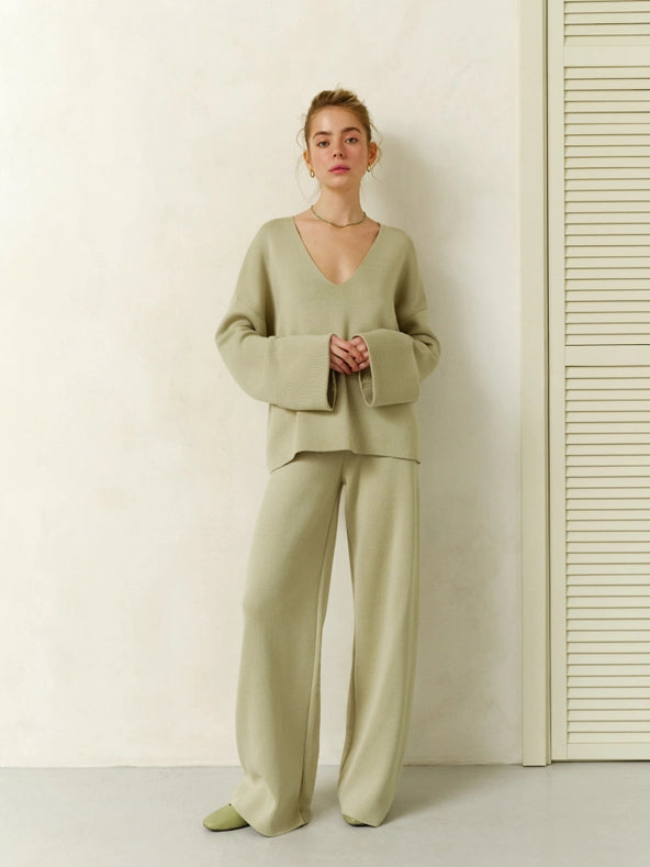 Flare Trousers Fly-Trousers-Nenya Fashion Limited-XS/S-Olive-Urbanheer