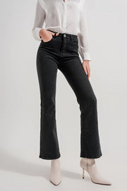 Flared Jeans In Black-Jeans-Q2-S-Black-Urbanheer