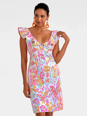 Fling Fantasy Dress - Vintage Vines-Dress-Gretchen Scott LLC-XXS-Brights-Urbanheer