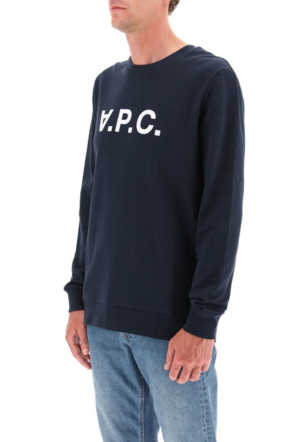 Flock V.P.C. Logo Sweatshirt-men > clothing > t-shirts and sweatshirts > sweatshirts-A.P.C.-Urbanheer