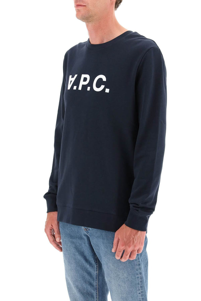 Flock V.P.C. Logo Sweatshirt-men > clothing > t-shirts and sweatshirts > sweatshirts-A.P.C.-Urbanheer