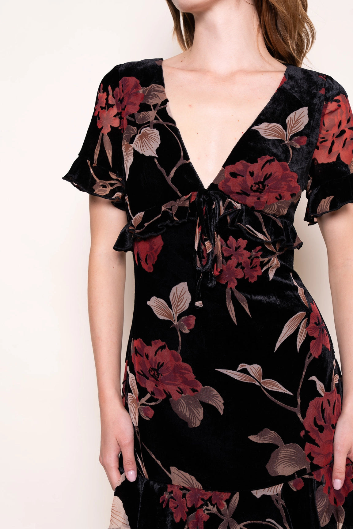 Floral Burnout Mini DRESS