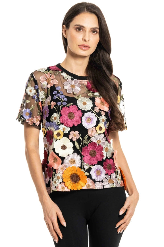 Floral Embroidered Lace Top-Top-Adore-S-Urbanheer